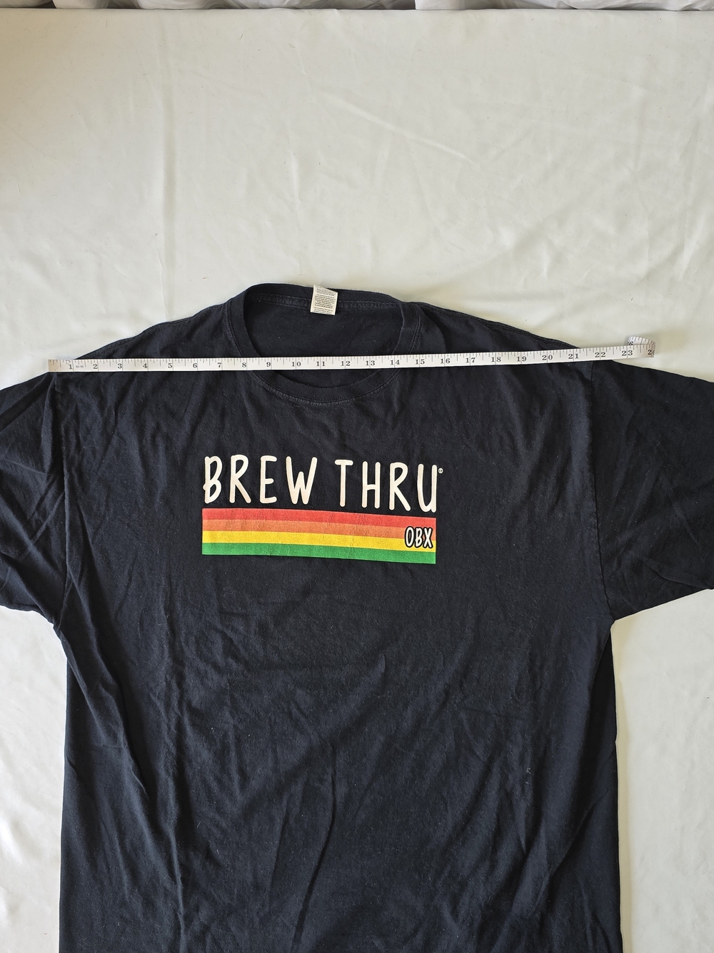 Brew Thru OBX Outer Banks Graphic T-Shirt Black XL - Picture 4 of 8